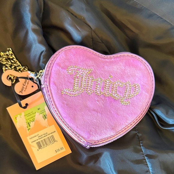 Juicy Couture Handbags - Juicy Couture Pink Heart Pouch purse